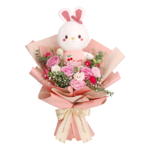 Be Hoppy - Flower Bouquet & Plush