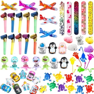 60PCS Party Favors Fidget Toys Pack - Fidget Toys Set, Rewards, Birthday Party Favors, Carnival Prizes, Goodie Bag Filler, Treasure Box