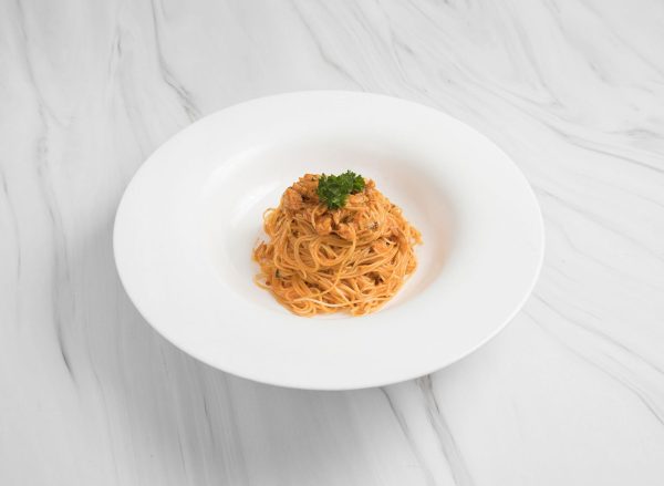 Capellini Al Granchio E Bisque Di Aragosta
