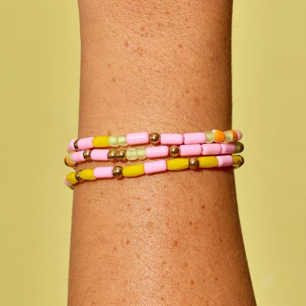 Sarita Mixed Seed Bead Stretch Bracelet Set of 3 - Image 2