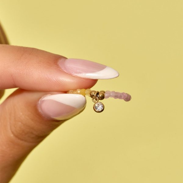 Le Soleil Seed Bead Stretch Ring - Image 4