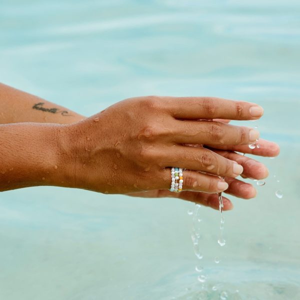 Pippa Pearl Stretch Ring 3 Pack - Image 3