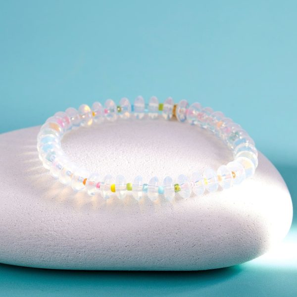 Iridescence Bead Stretch Bracelet - Image 8