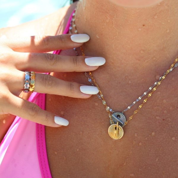 Starburst Disc Toggle Necklace - Image 3