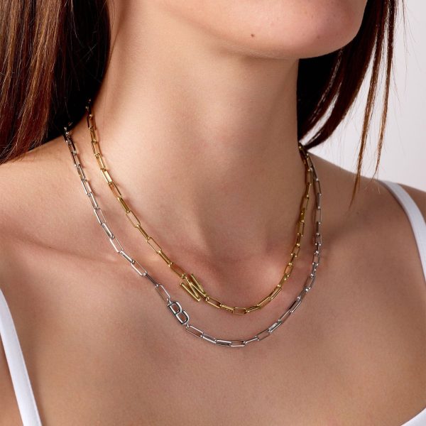 Initial Paperclip Chain Choker - Image 2