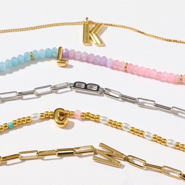 Initial Ombre Stone Bead Choker - Image 7