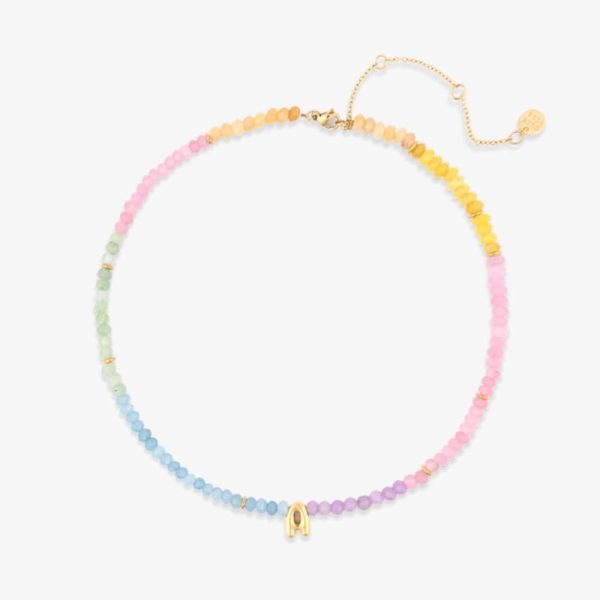 Initial Ombre Stone Bead Choker - Image 19