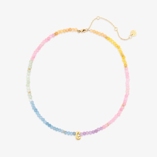 Initial Ombre Stone Bead Choker - Image 21