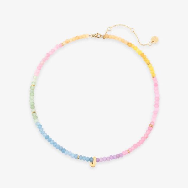Initial Ombre Stone Bead Choker - Image 10