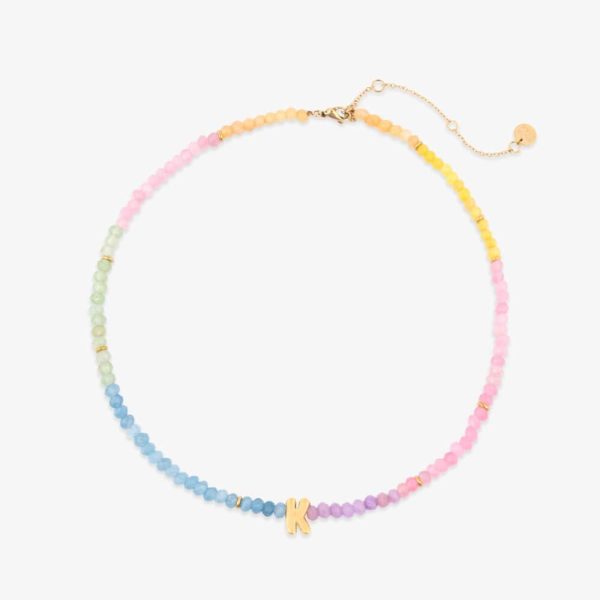 Initial Ombre Stone Bead Choker - Image 11