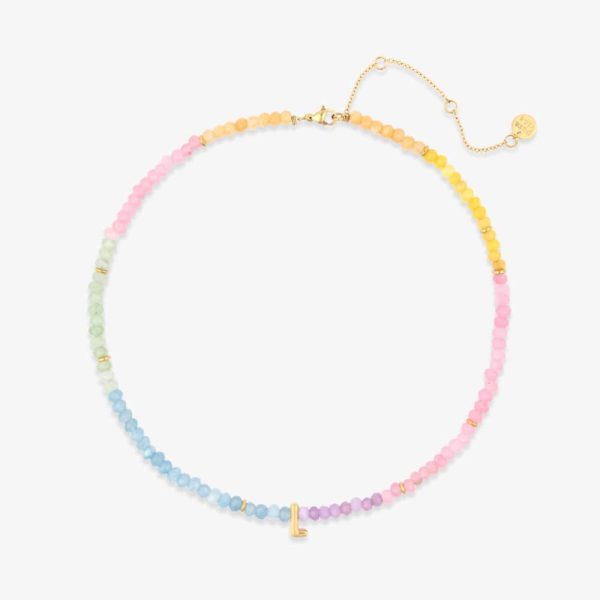 Initial Ombre Stone Bead Choker - Image 12