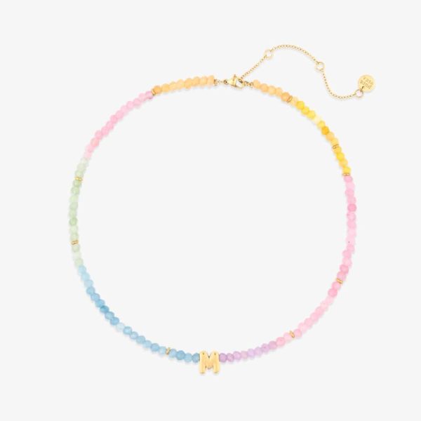 Initial Ombre Stone Bead Choker - Image 13