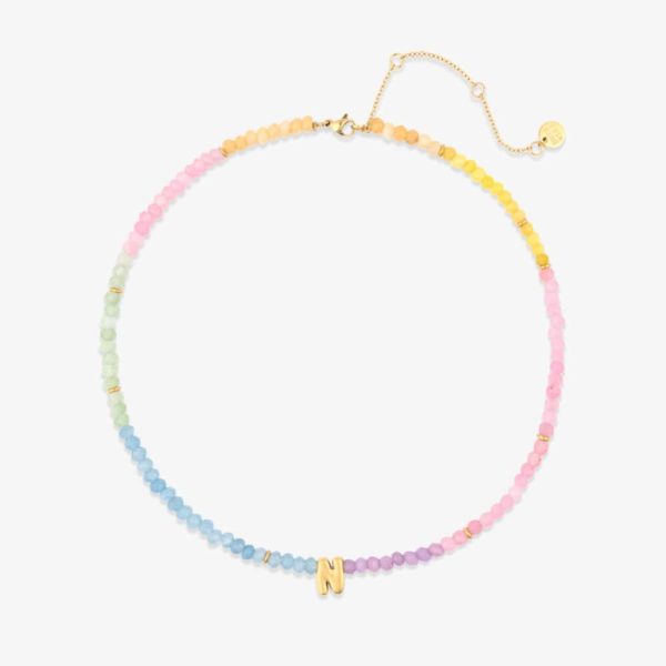 Initial Ombre Stone Bead Choker - Image 14