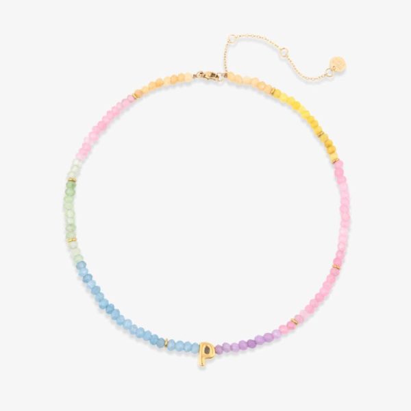Initial Ombre Stone Bead Choker - Image 15