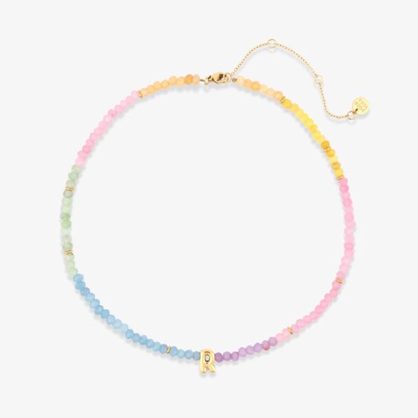 Initial Ombre Stone Bead Choker - Image 16