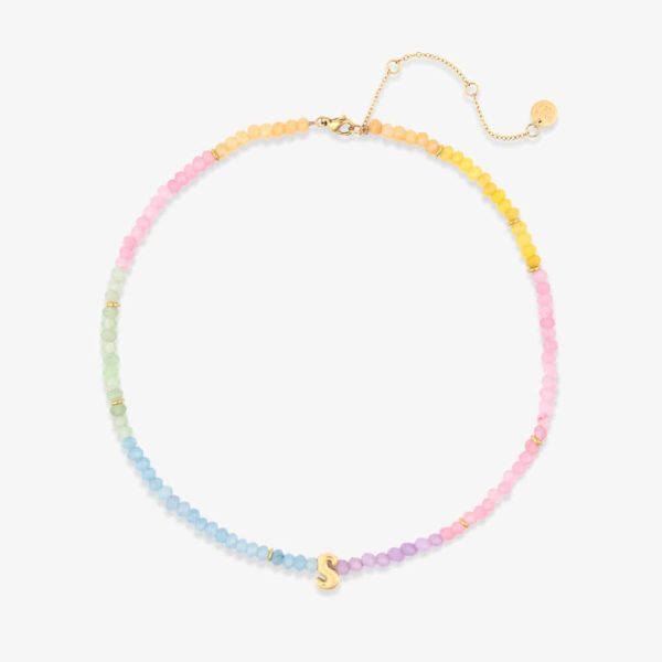 Initial Ombre Stone Bead Choker - Image 17