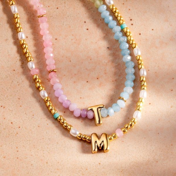 Initial Pearl & Seed Bead Choker - Image 4