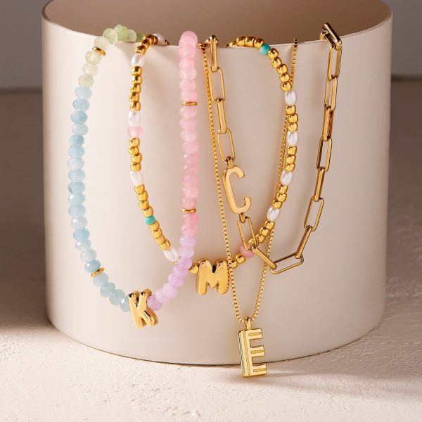 Initial Pearl & Seed Bead Choker - Image 7