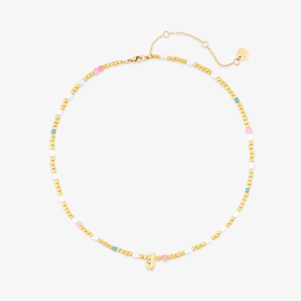 Initial Pearl & Seed Bead Choker