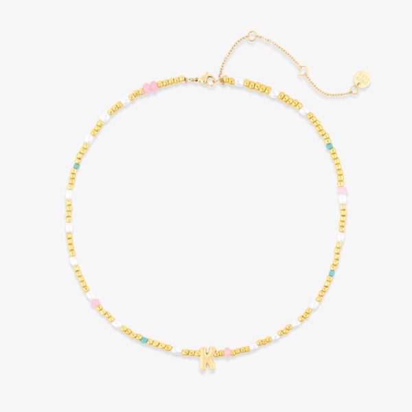 Initial Pearl & Seed Bead Choker - Image 11