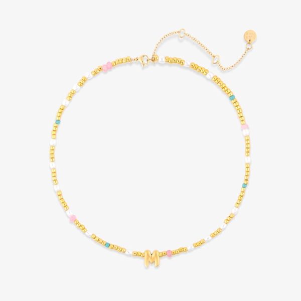 Initial Pearl & Seed Bead Choker - Image 13