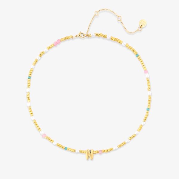 Initial Pearl & Seed Bead Choker - Image 14