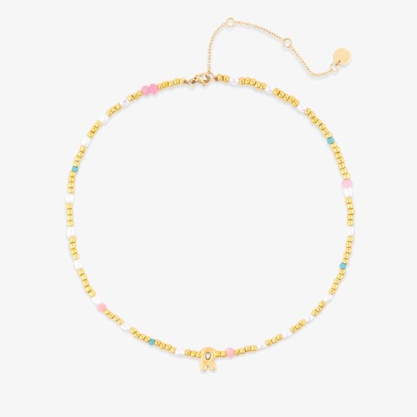 Initial Pearl & Seed Bead Choker - Image 16