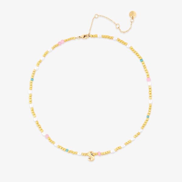 Initial Pearl & Seed Bead Choker - Image 17