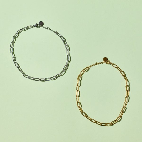 Harper Paperclip Chain Anklet - Image 6