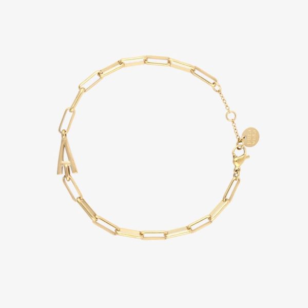 Initial Paperclip Chain Bracelet - Image 51