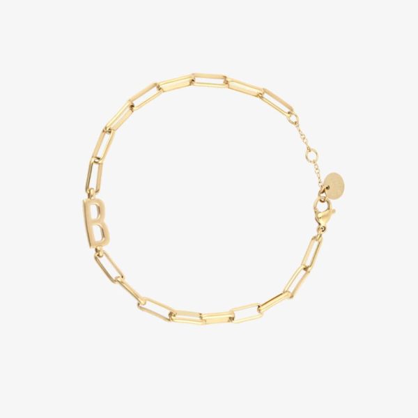 Initial Paperclip Chain Bracelet - Image 52