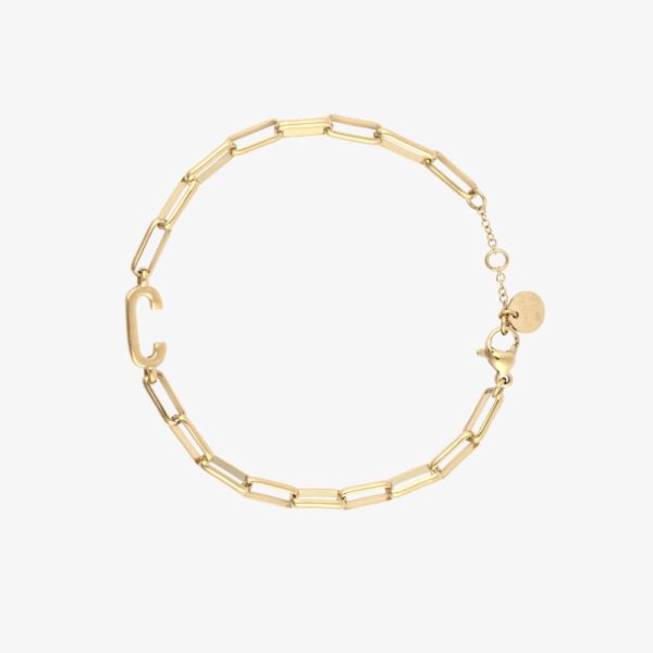 Initial Paperclip Chain Bracelet - Image 53