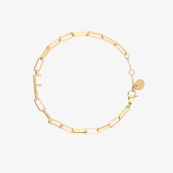 Initial Paperclip Chain Bracelet - Image 56