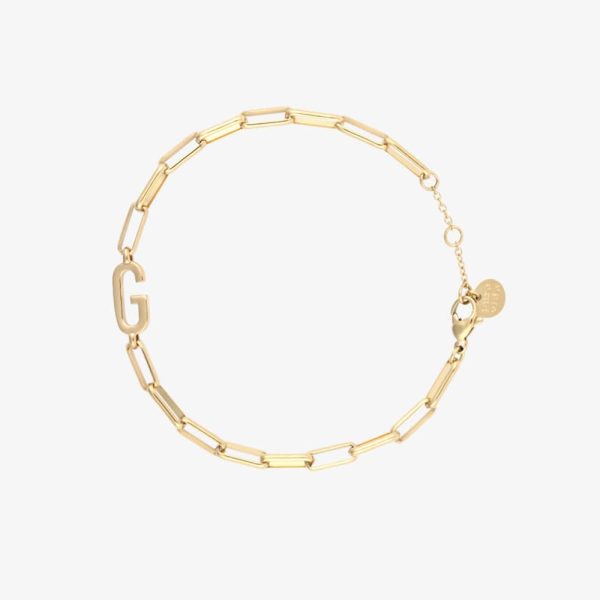 Initial Paperclip Chain Bracelet - Image 57