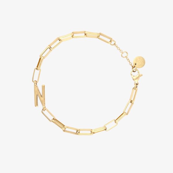 Initial Paperclip Chain Bracelet - Image 42