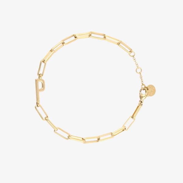 Initial Paperclip Chain Bracelet - Image 44