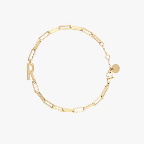 Initial Paperclip Chain Bracelet - Image 46