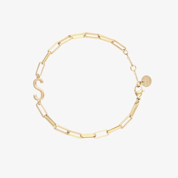 Initial Paperclip Chain Bracelet - Image 47