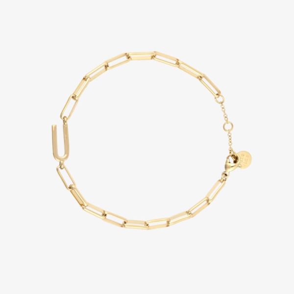 Initial Paperclip Chain Bracelet - Image 49