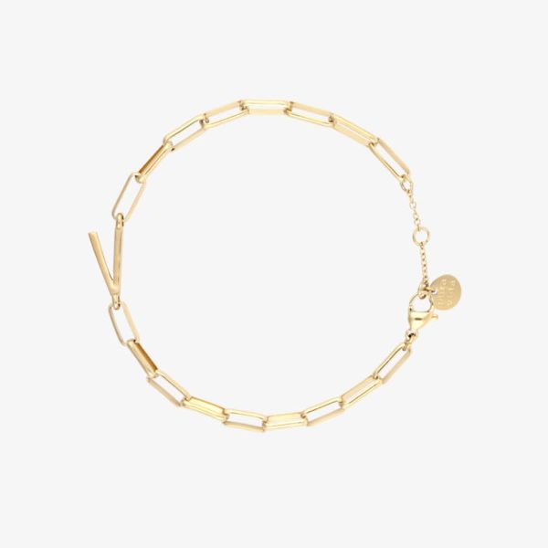Initial Paperclip Chain Bracelet - Image 50