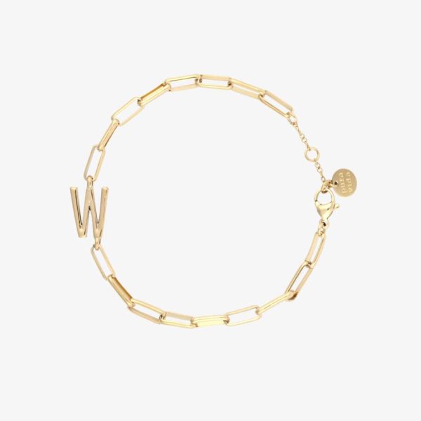 Initial Paperclip Chain Bracelet - Image 22