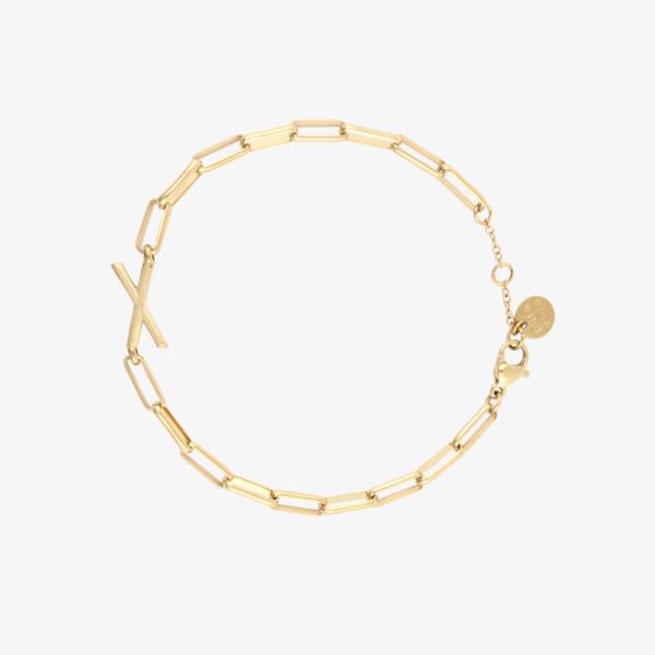 Initial Paperclip Chain Bracelet - Image 23