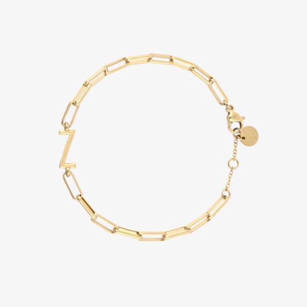 Initial Paperclip Chain Bracelet - Image 25