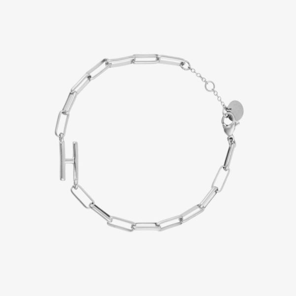Initial Paperclip Chain Bracelet - Image 33