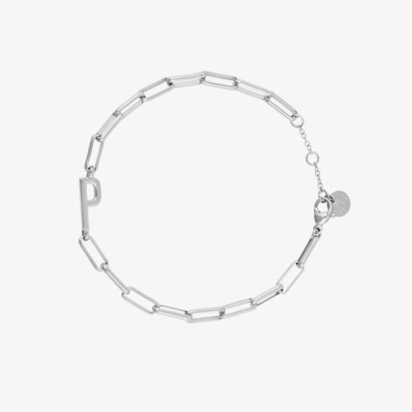 Initial Paperclip Chain Bracelet - Image 11