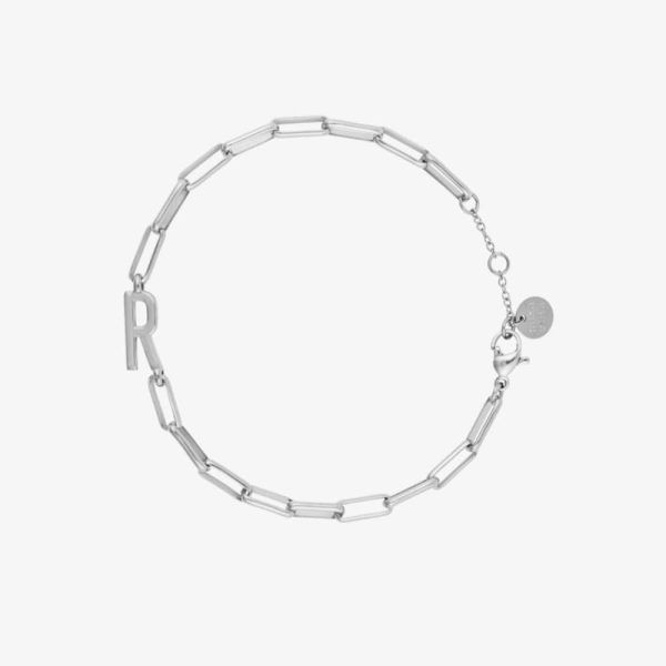 Initial Paperclip Chain Bracelet - Image 13