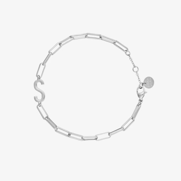 Initial Paperclip Chain Bracelet - Image 14