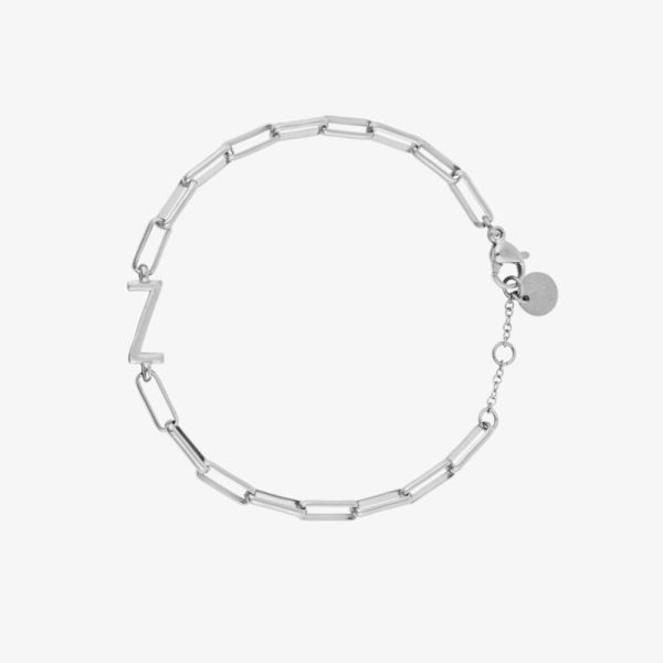 Initial Paperclip Chain Bracelet - Image 21