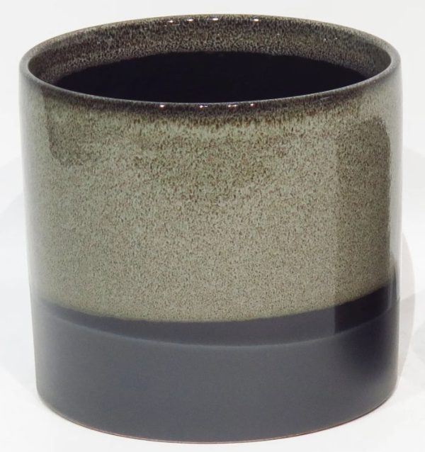 Black Reactive Glaze Planter
