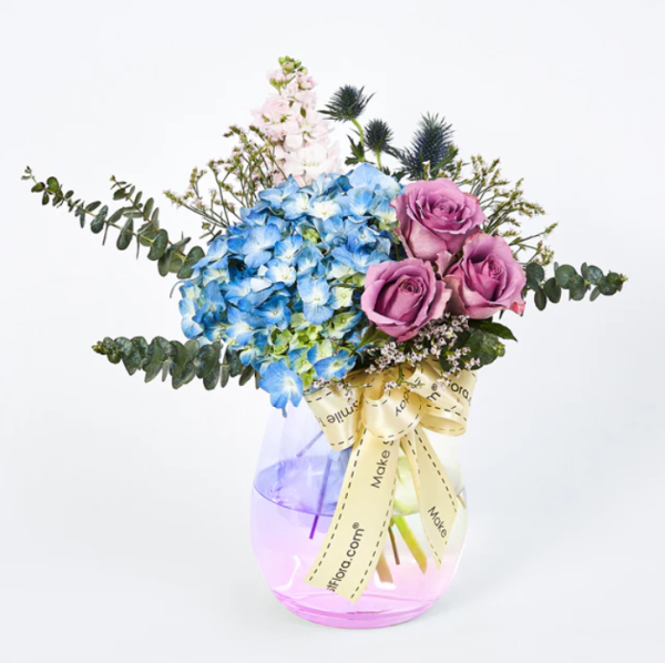 Rainbow Flushes Iridescent Table Flowers